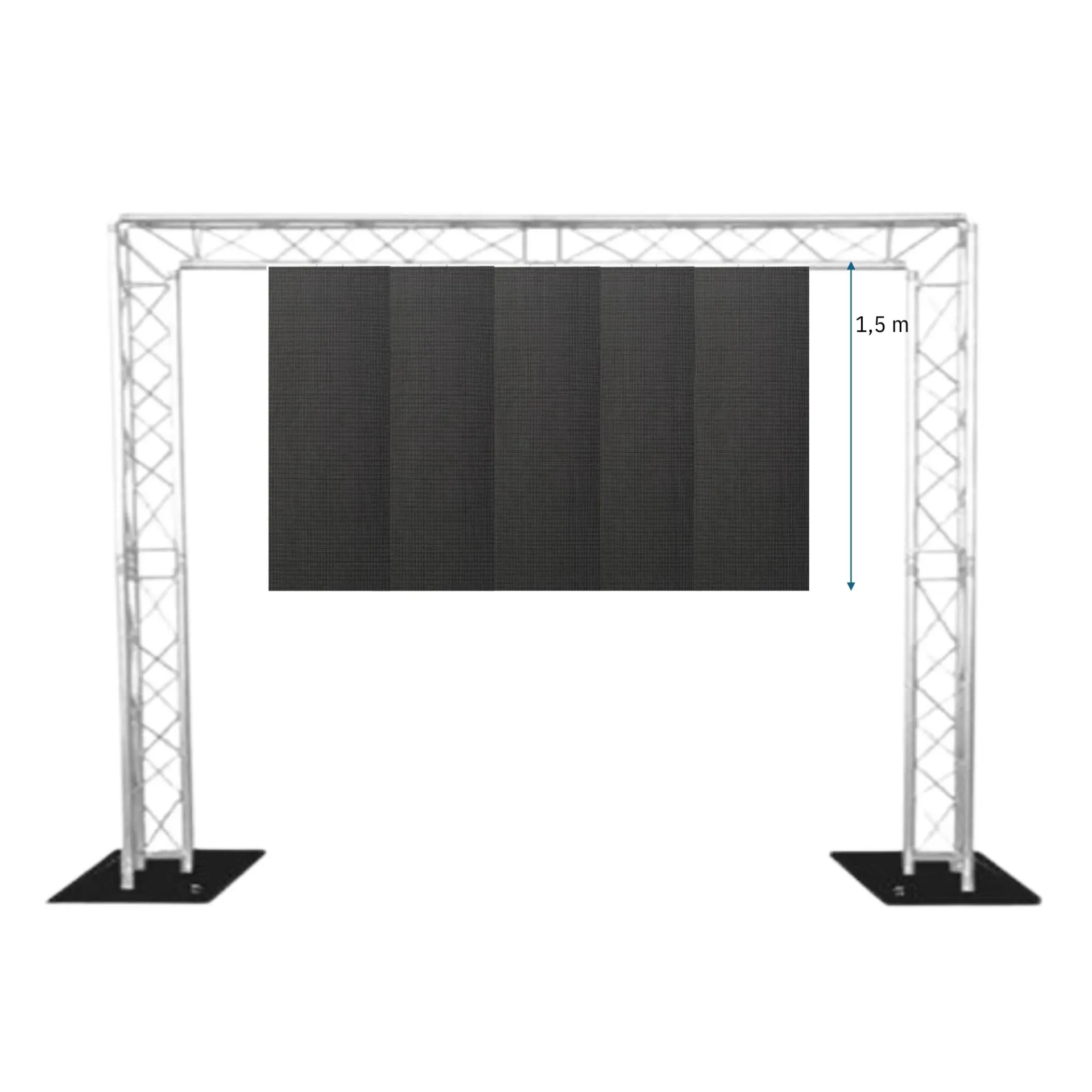 LED screen 2,5 x 1,5 m