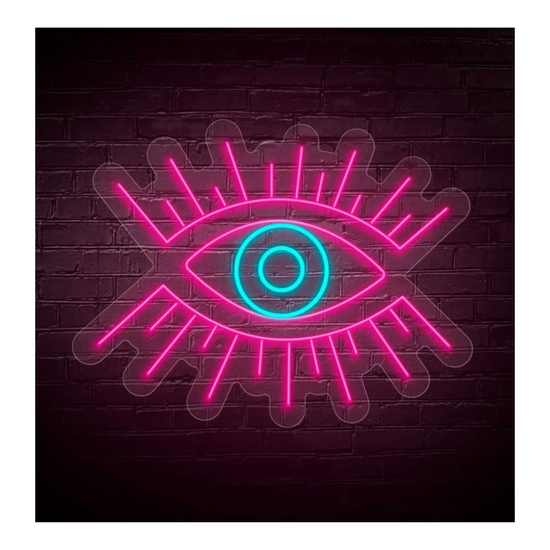 EYE NEON 120X92CM