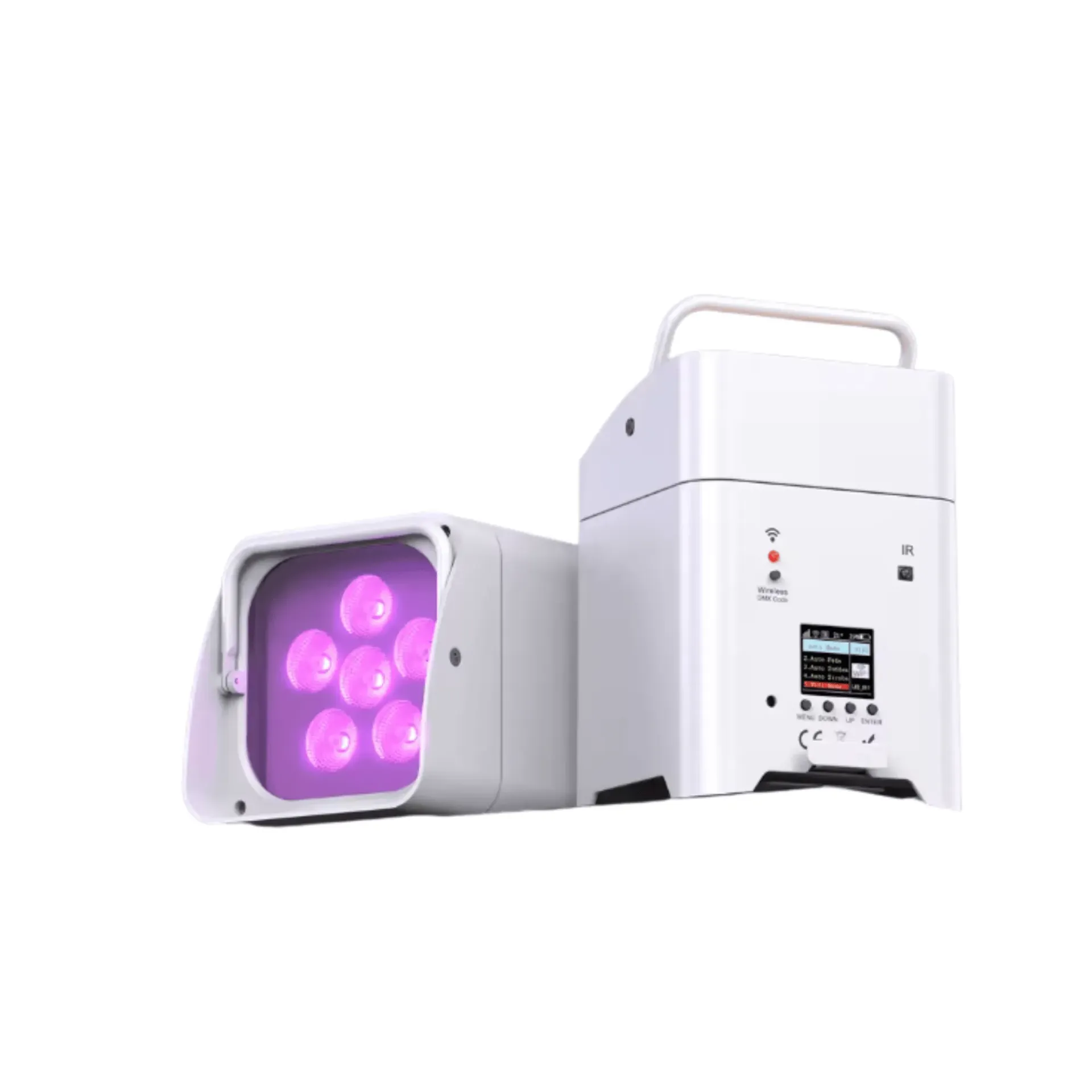 SHEHDS LED-Spotlight Battery  8UDS FLYCASE