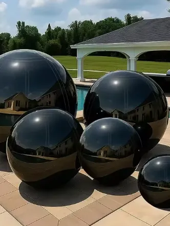 PACK Black mirror balls x5u differents size